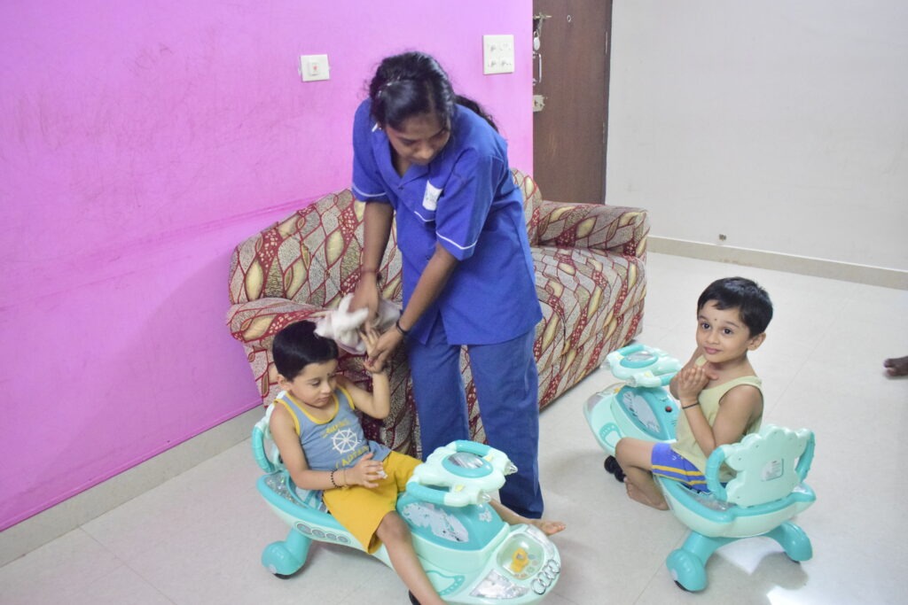 Professional babysitter services at home in Dehradun providing safe and trusted care for children